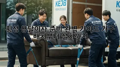 횡성 용달이사 준비 완벽 가이드: 가구 배치부터 설치까지!
